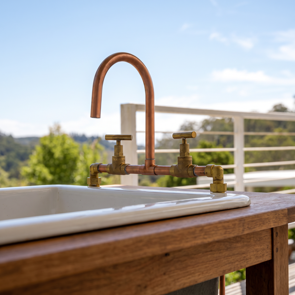 Haven Genuine Copper Tapware – Bench Mounted