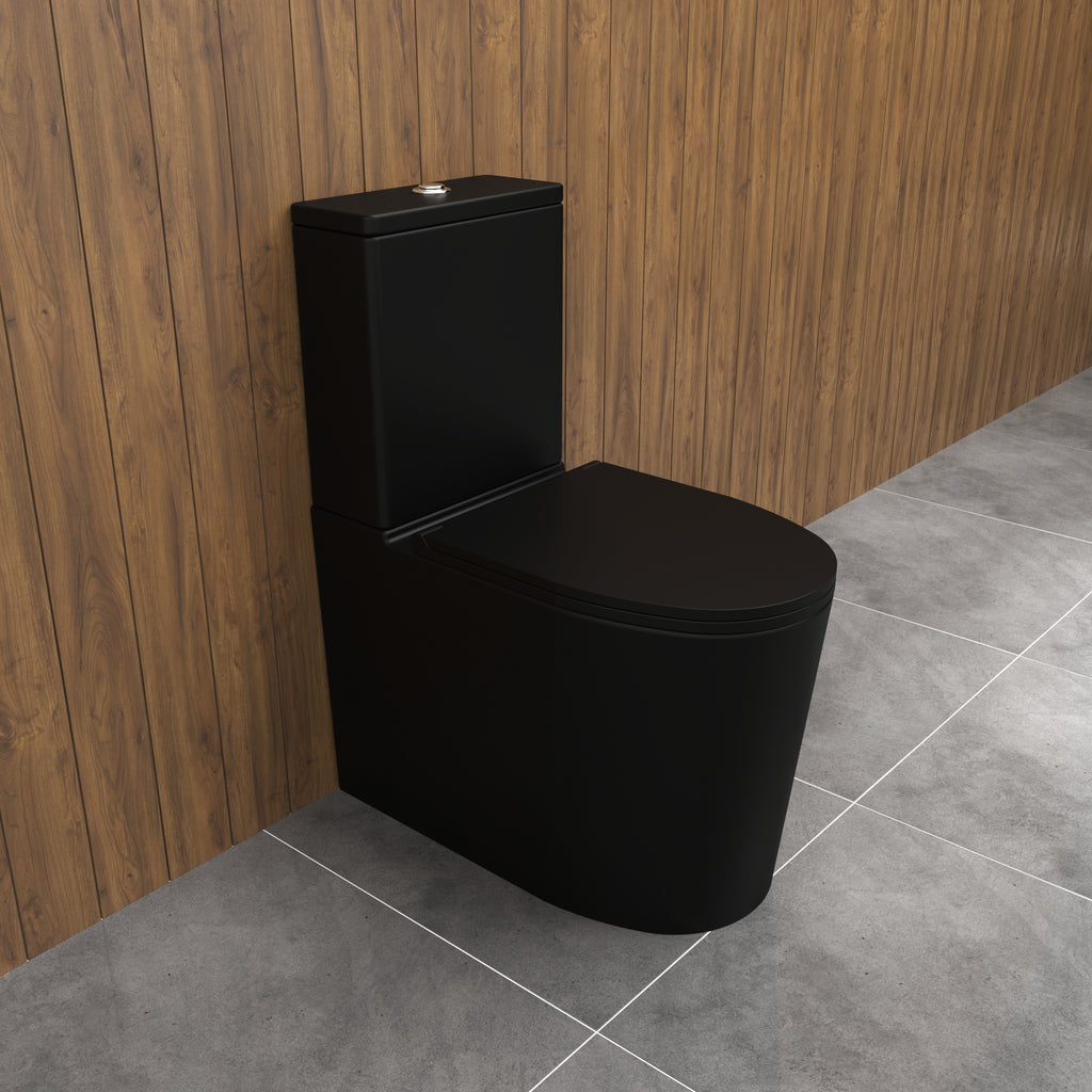 Berlino Back To Wall Toilet Suite Matte Black