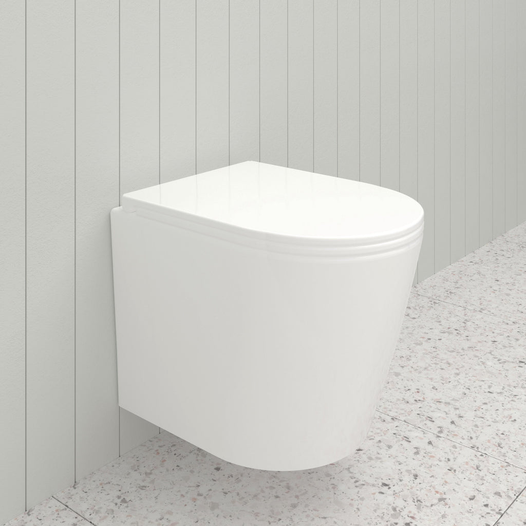 Berlino Wall Hung Toilet Pan Gloss White