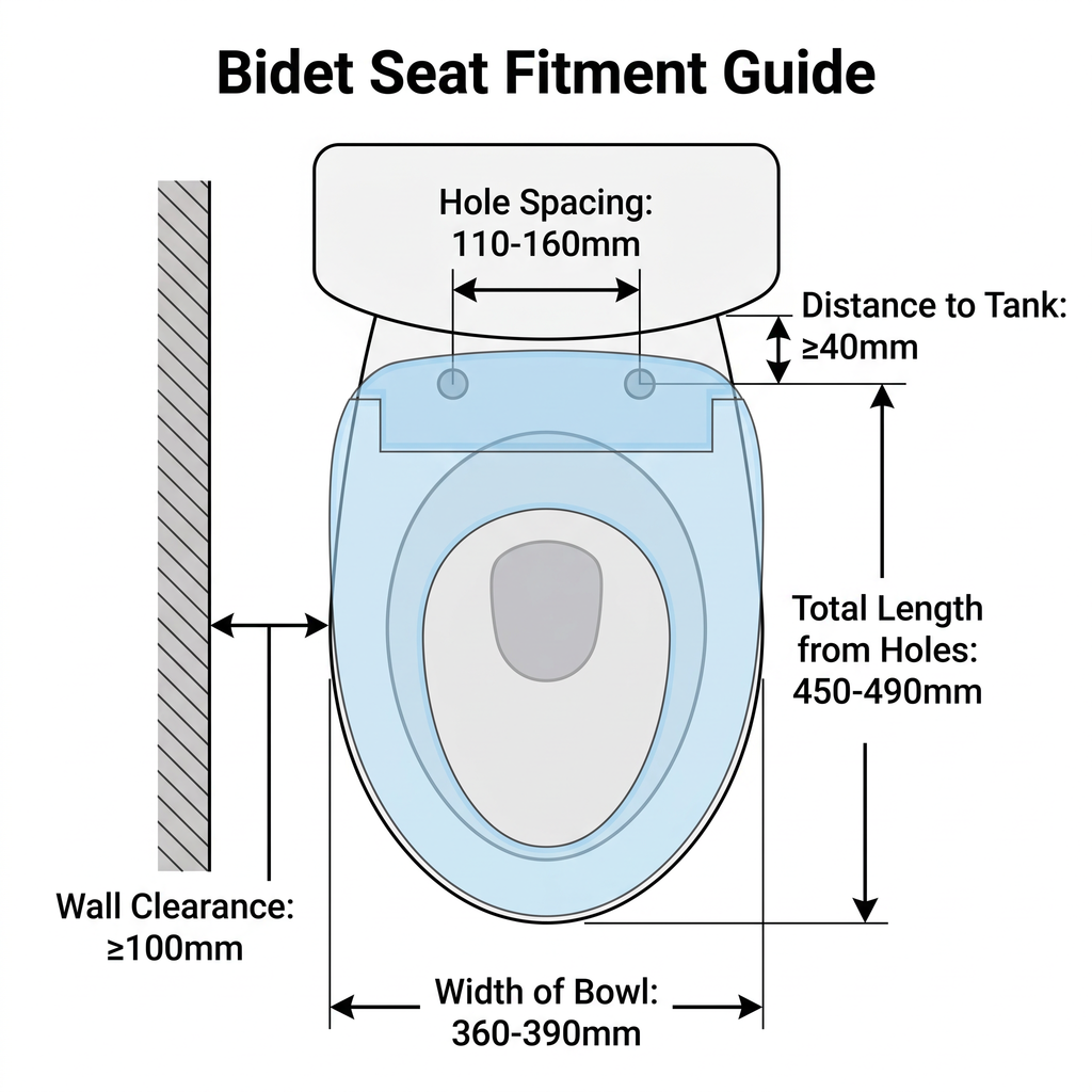 Enno Premium Electric Smart Bidet Toilet Seat With Remote - Gloss White