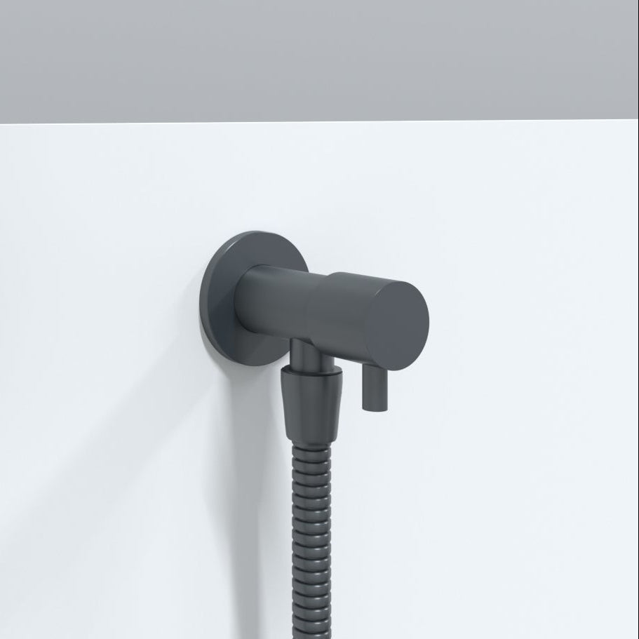 Premium Luxury Toilet Trigger Bidet Spray Kit with 1.2m Anti Burst Hose - Gunmetal