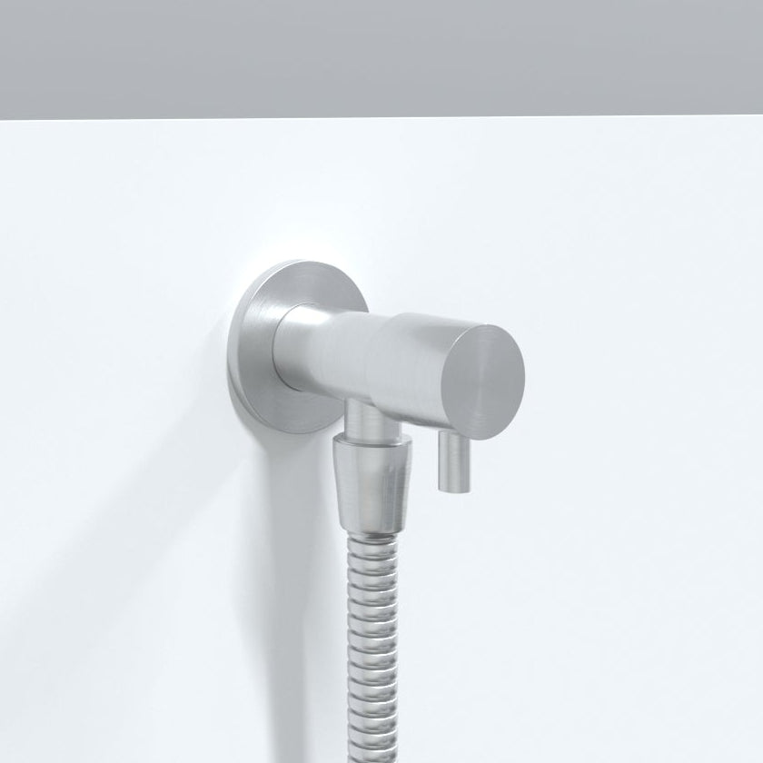 Premium Luxury Toilet Trigger Bidet Spray Kit with 1.2m Anti Burst Hose - Brushed Nickel