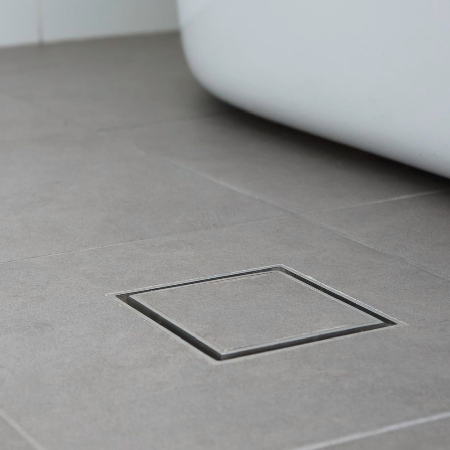 Tile Insert Floor Waste Brushed Chrome