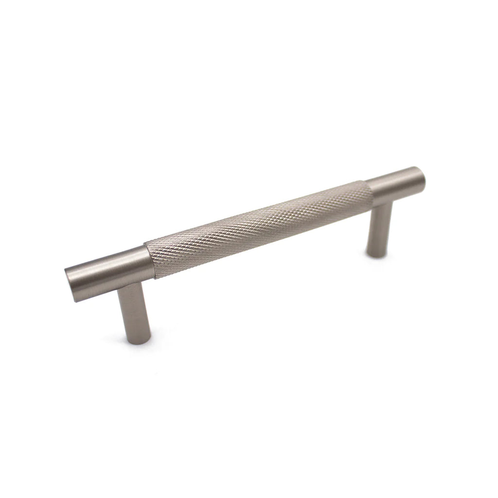 Manovella Brushed Nickel Knurled Drawer Pull - Charmian