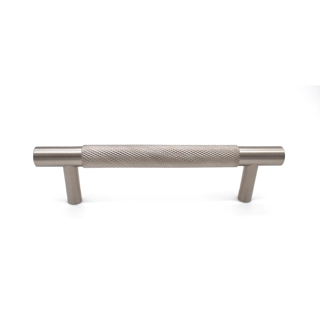 Manovella Brushed Nickel Knurled Drawer Pull - Charmian