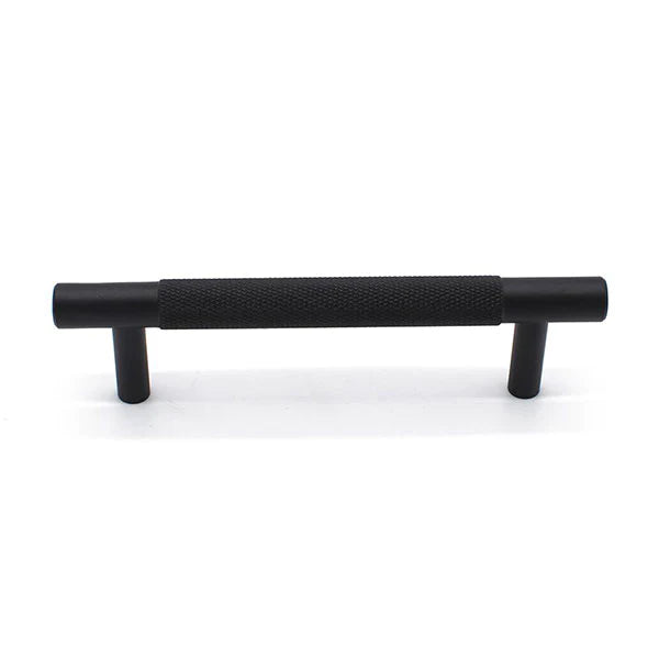 Manovella Matte Black Knurled Drawer Pull - Charmian