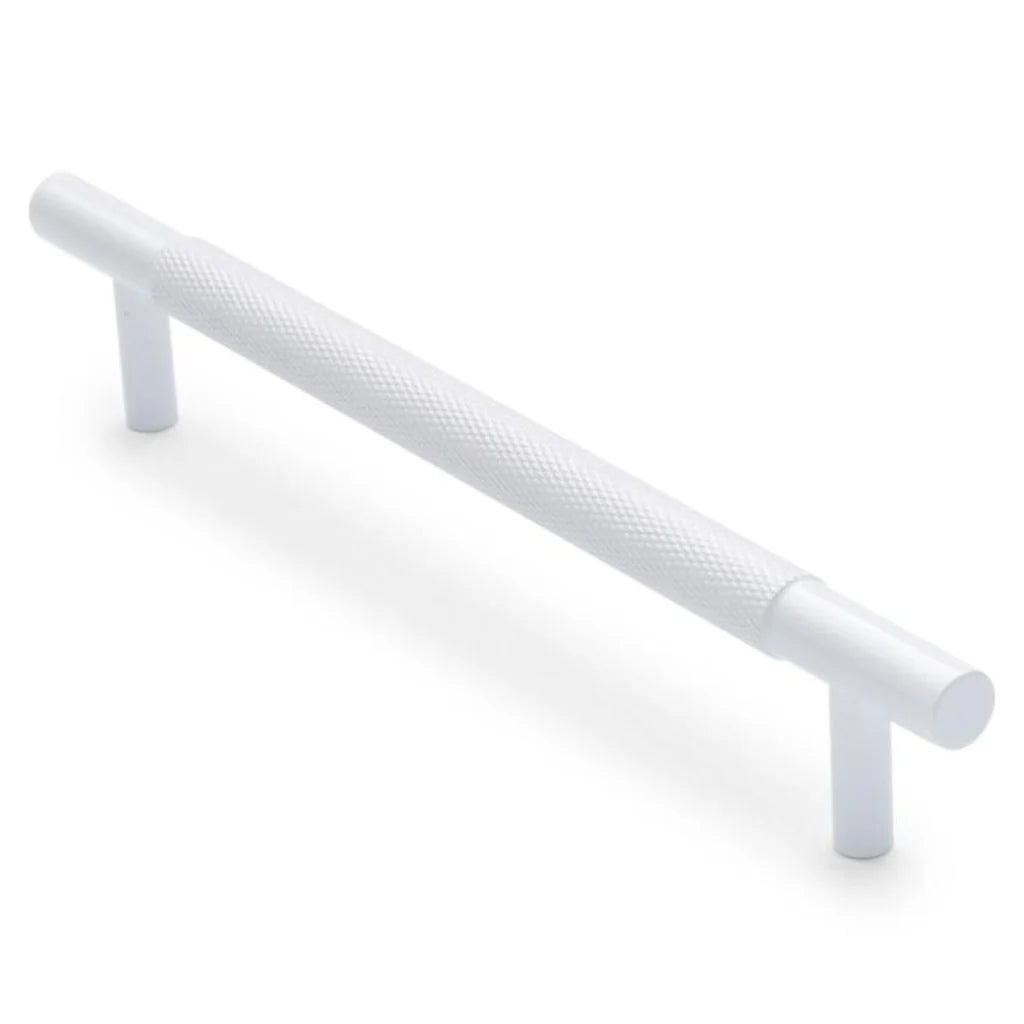 Manovella Knurled Drawer Pull - Charmian - White