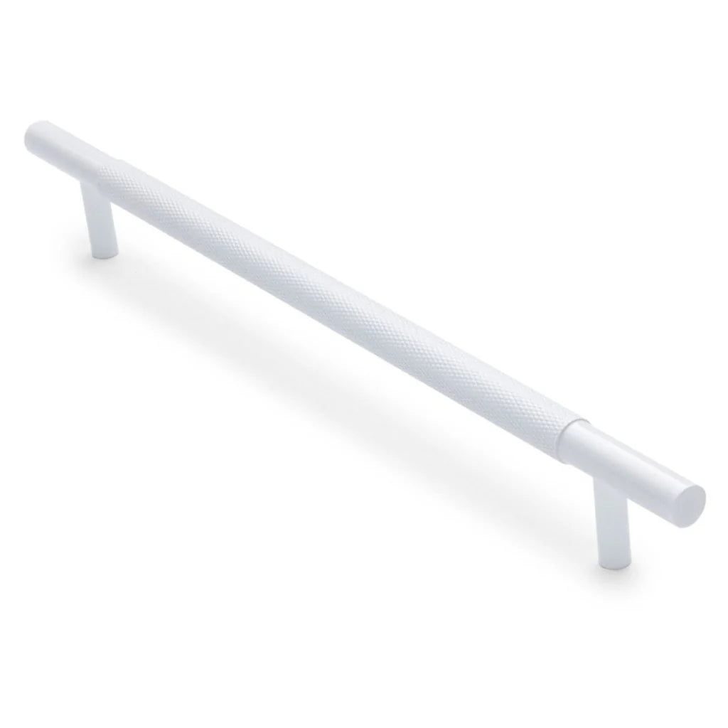 Manovella Knurled Drawer Pull - Charmian - White