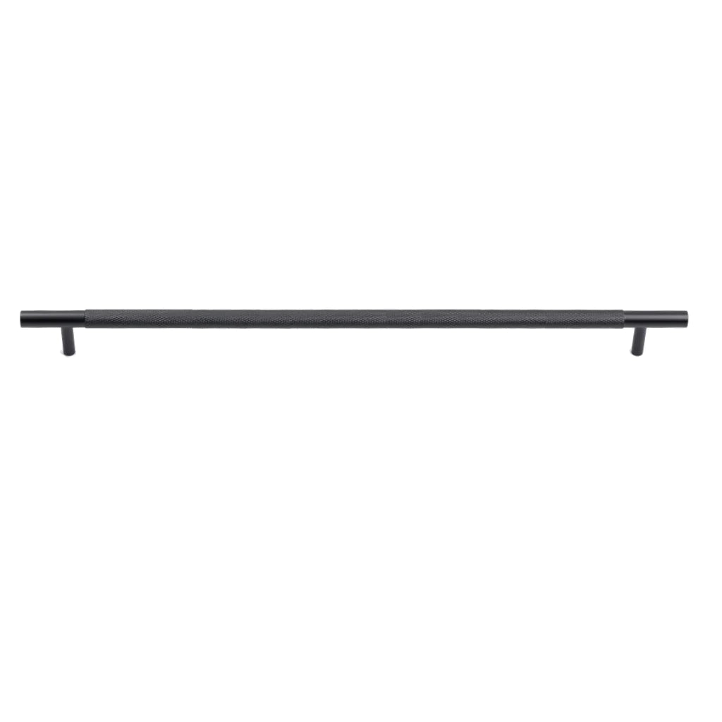 Manovella Matte Black Knurled Drawer Pull - Charmian