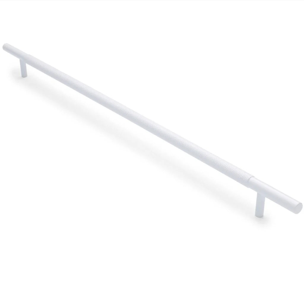 Manovella Knurled Drawer Pull - Charmian - White