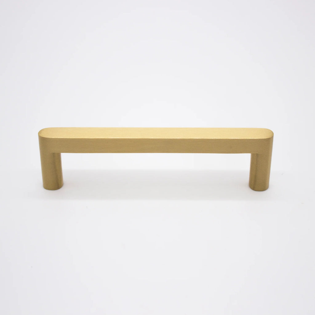 Manovella Brushed Brass Straight Profile Cabinet Pull - Clio