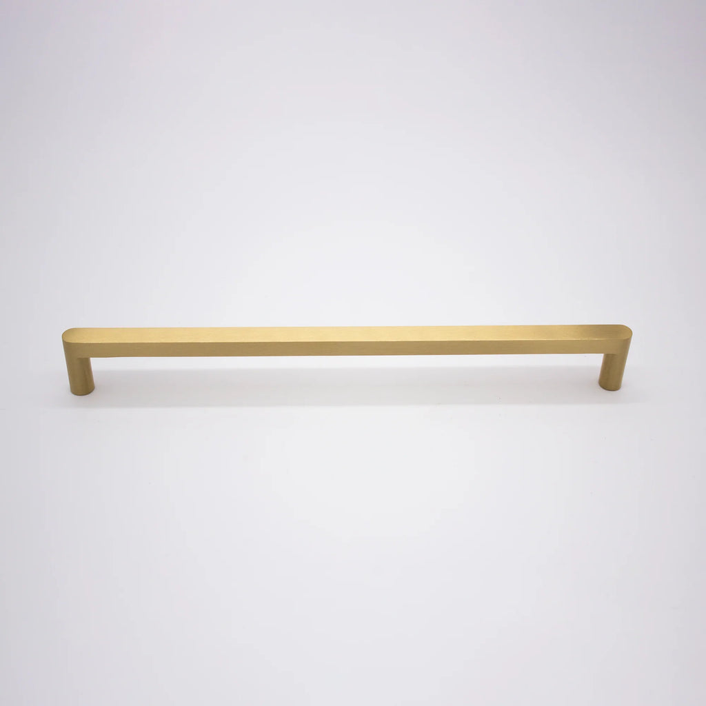 Manovella Brushed Brass Straight Profile Cabinet Pull - Clio