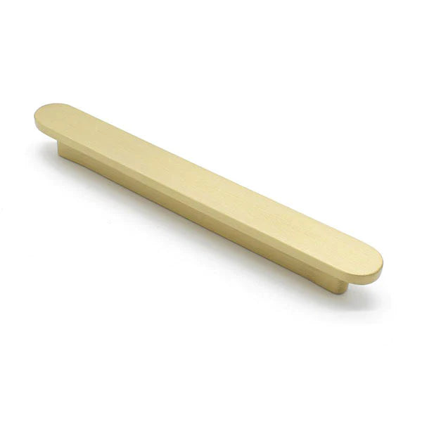 Manovella Brushed Brass Oval Profile Cabinet Pull - Imogen