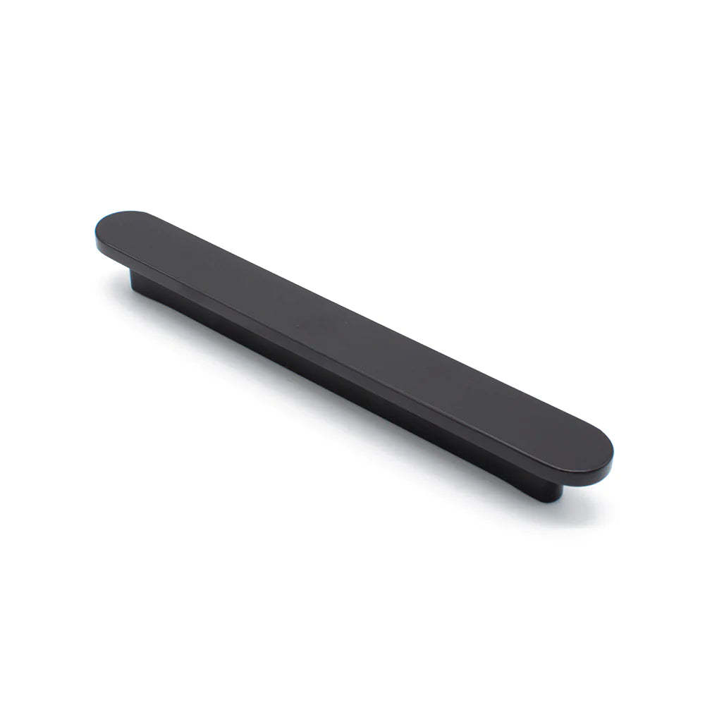 Manovella Matte Black Oval Profile Cabinet Pull - Imogen