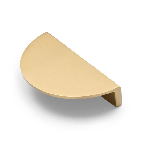 Manovella Half Moon Cabinet Pull - Iris - Brushed Brass