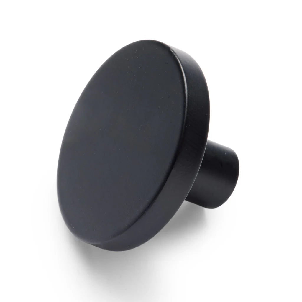 Manovella Round Profile Cabinet Knob - Olivia - Matte Black