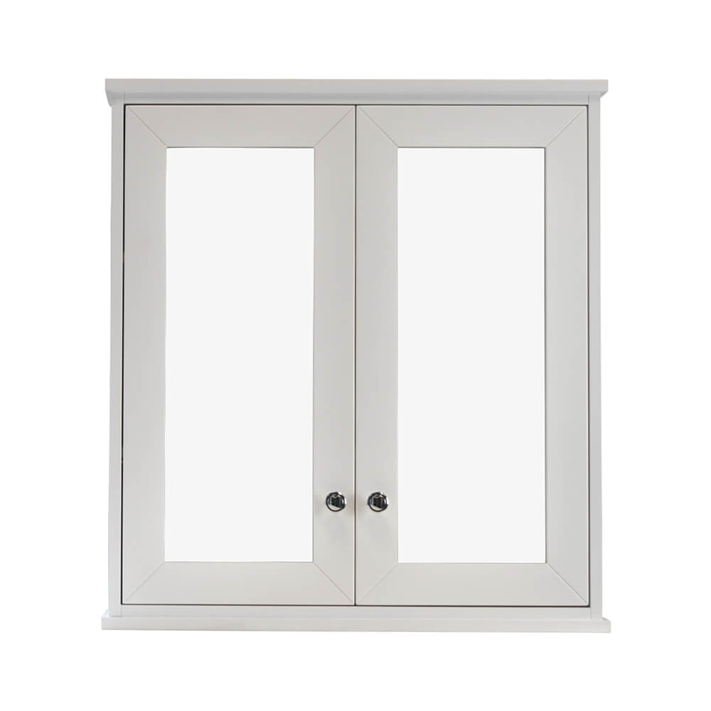 Turner Hastings Coventry 75 x 81 Mirror Shaving Cabinet - Satin White