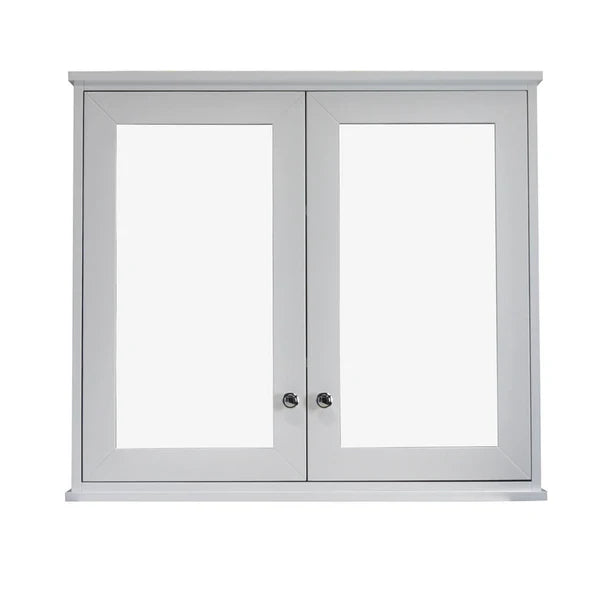 Turner Hastings Coventry 90 x 81 Mirror Shaving Cabinet - Satin White