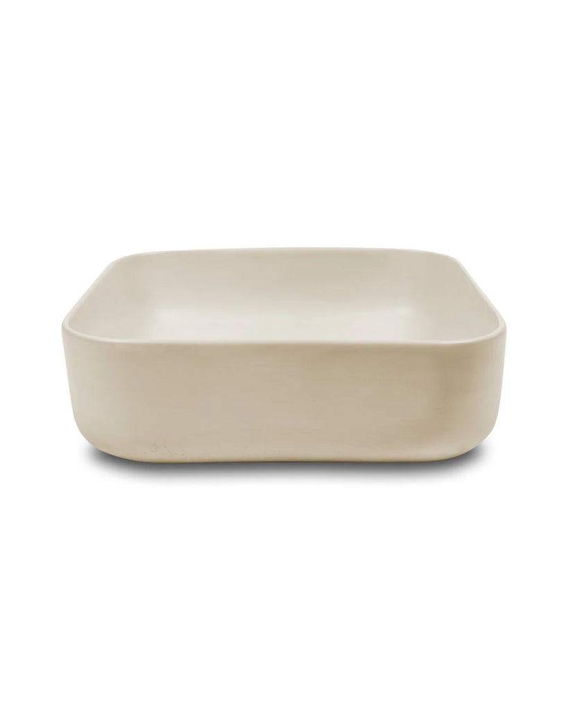 Nood Co Cube Basin Wall Hung - Sand