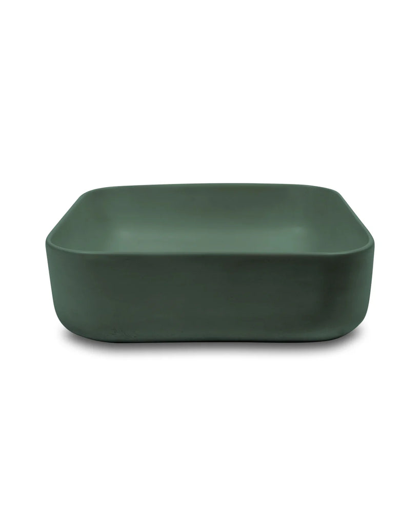 Nood Co Cube Basin Wall Hung - Teal