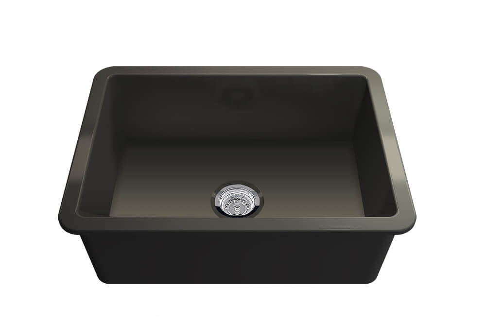 Turner Hastings Cuisine 68x48 Inset / Undermount Fireclay Sink - Matte Black