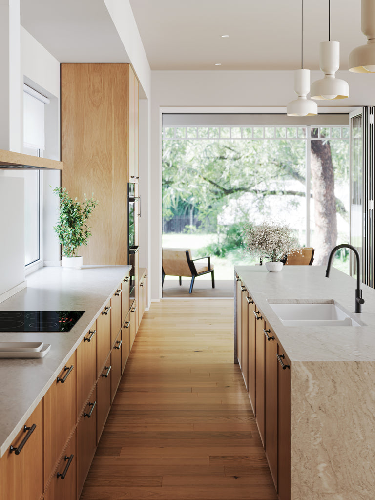 Turner Hastings Cuisine 93 x 48 One and a Half Bowl Inset / Undermount Fine Fireclay Sink - Gloss White