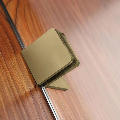 Covey Fixed Panel Over Bathtub Shower Screen - Brushed Gold