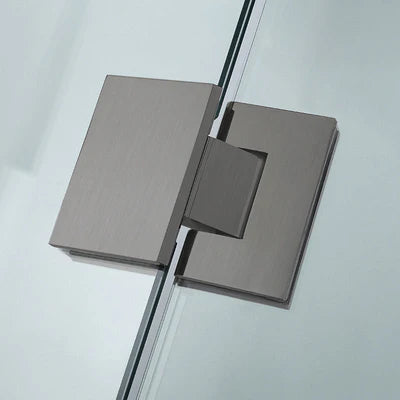 Covey Diamond Frameless Shower Screen - Gunmetal Grey
