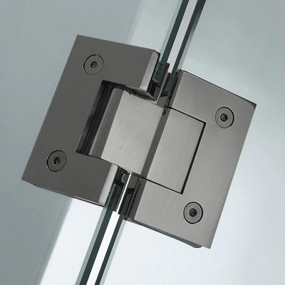 Covey Diamond Frameless Shower Screen - Gunmetal Grey