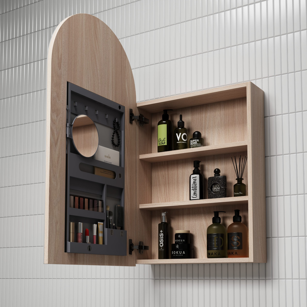 Aulic Canterbury Arched Shaving Cabinet