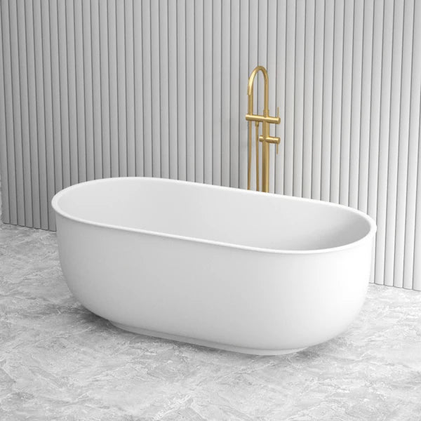 Mayfair Classic 1700mm Oval Freestanding Bathtub - Matte White