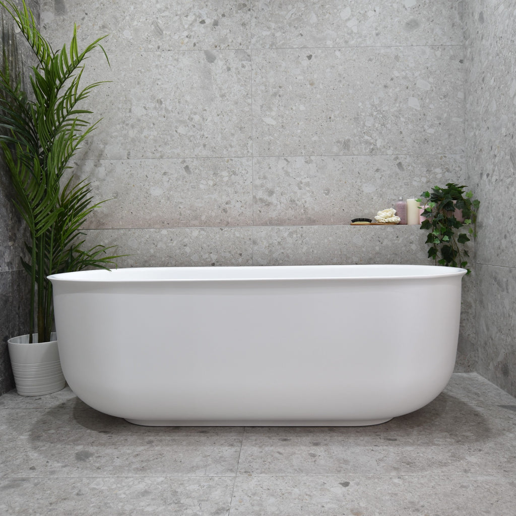 Mayfair Classic 1700mm Oval Freestanding Bathtub - Gloss White