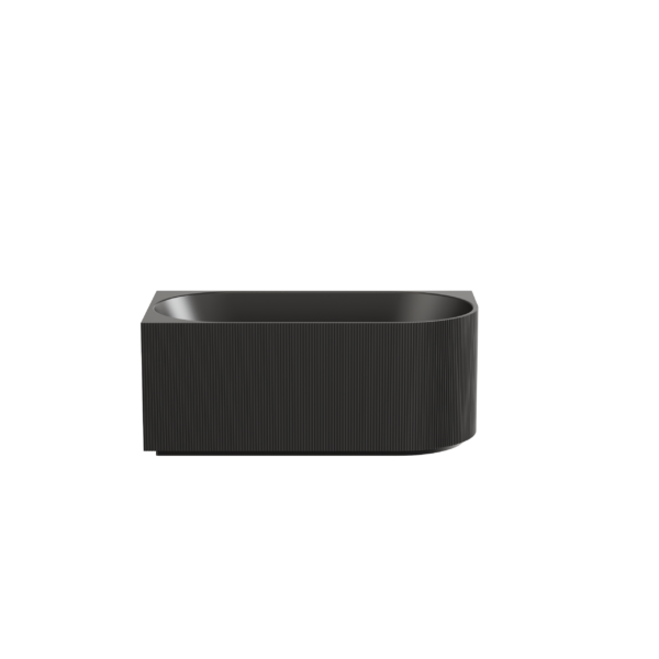 Capri Back to Wall Bathtub - Matte Black