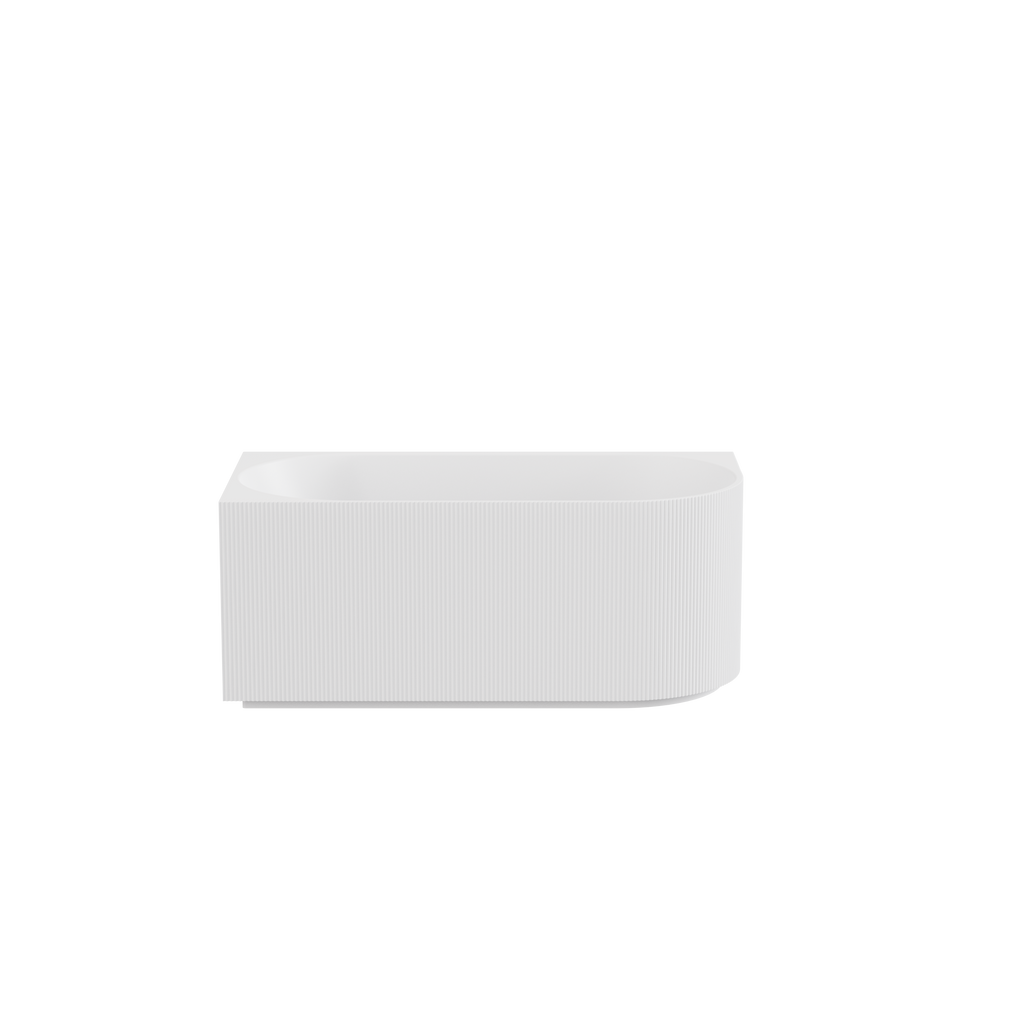 Capri Back to Wall Bathtub - Matte White