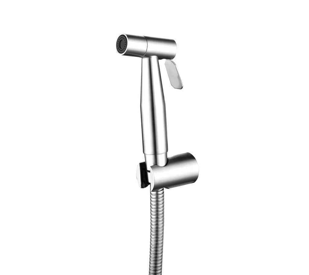 Premium Luxury Toilet Trigger Bidet Spray Kit with 1.2m Anti Burst Hose - Chrome