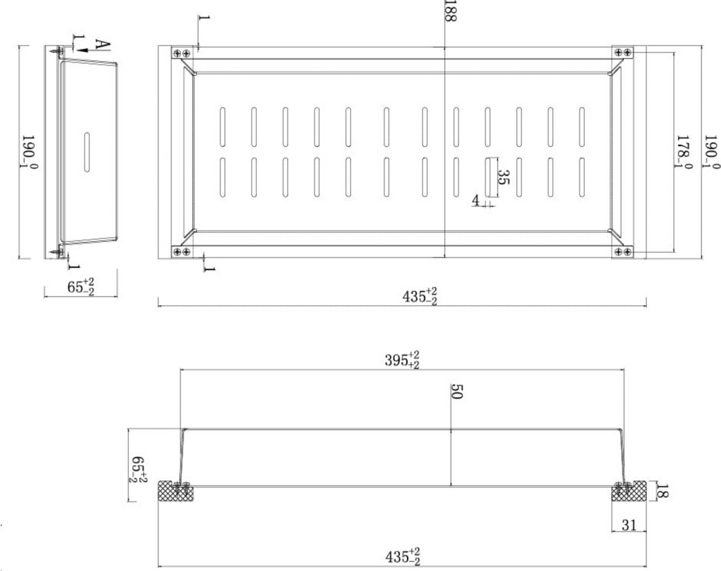Turner Hastings Sink Colander 43 x 19 - Stainless Steel