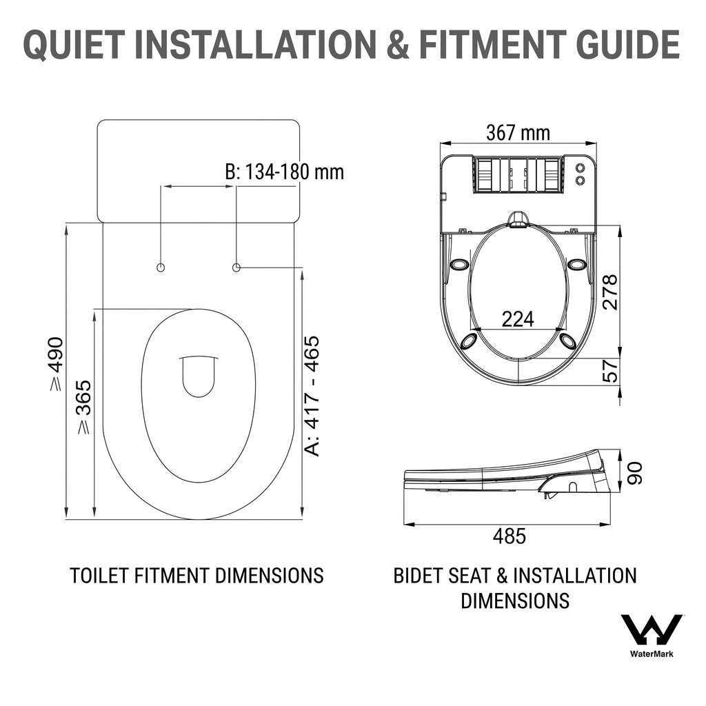 Enno Eco Non Electric Bidet Toilet Seat