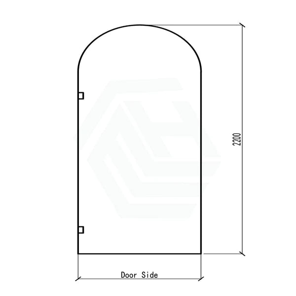 Covey Arched Frameless Fixed Panel Shower Screen