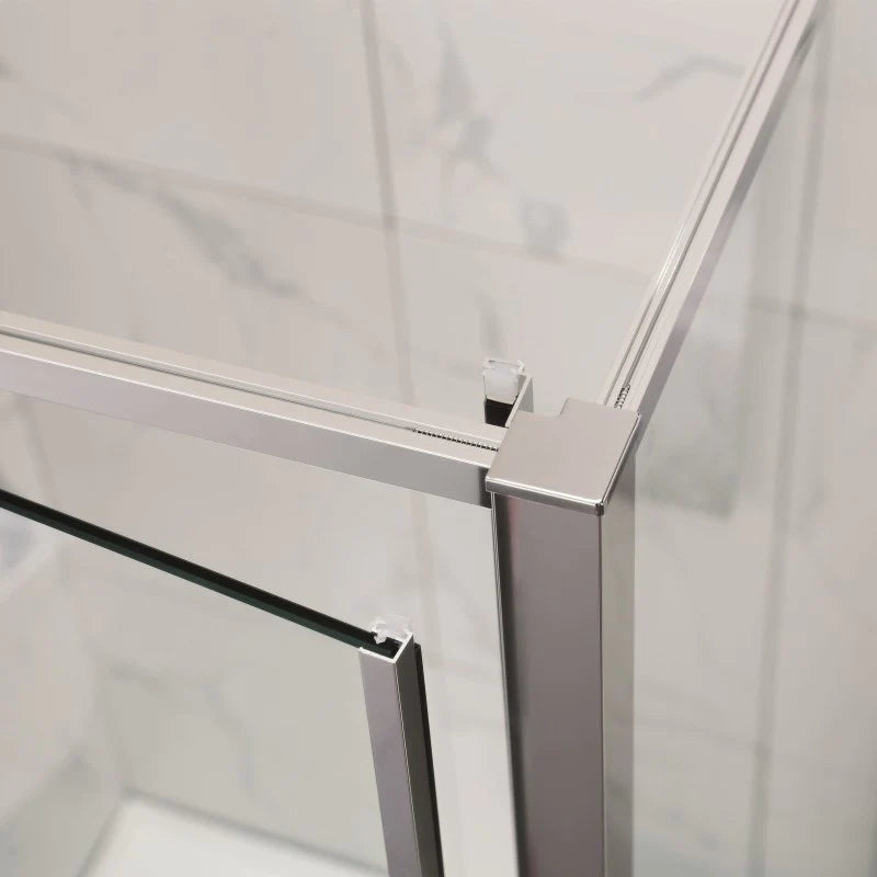 Covey Semi-Framed Adjustable Shower Screen 700 - 1470 x (900/1000) - Chrome