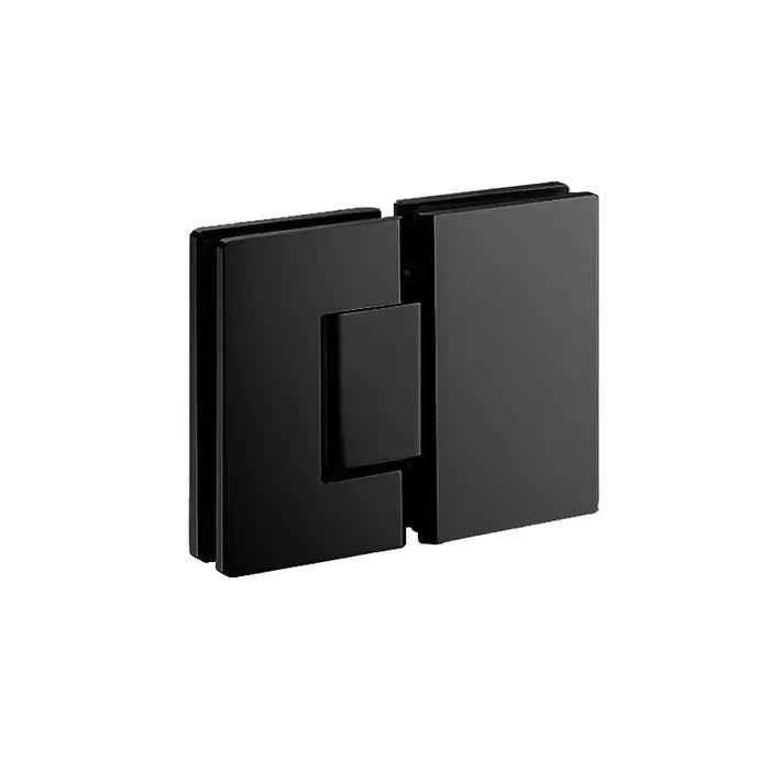 Covey Frameless Fixed & Swing Bathtub Shower Screen Tempered Glass Panel -Matte Black