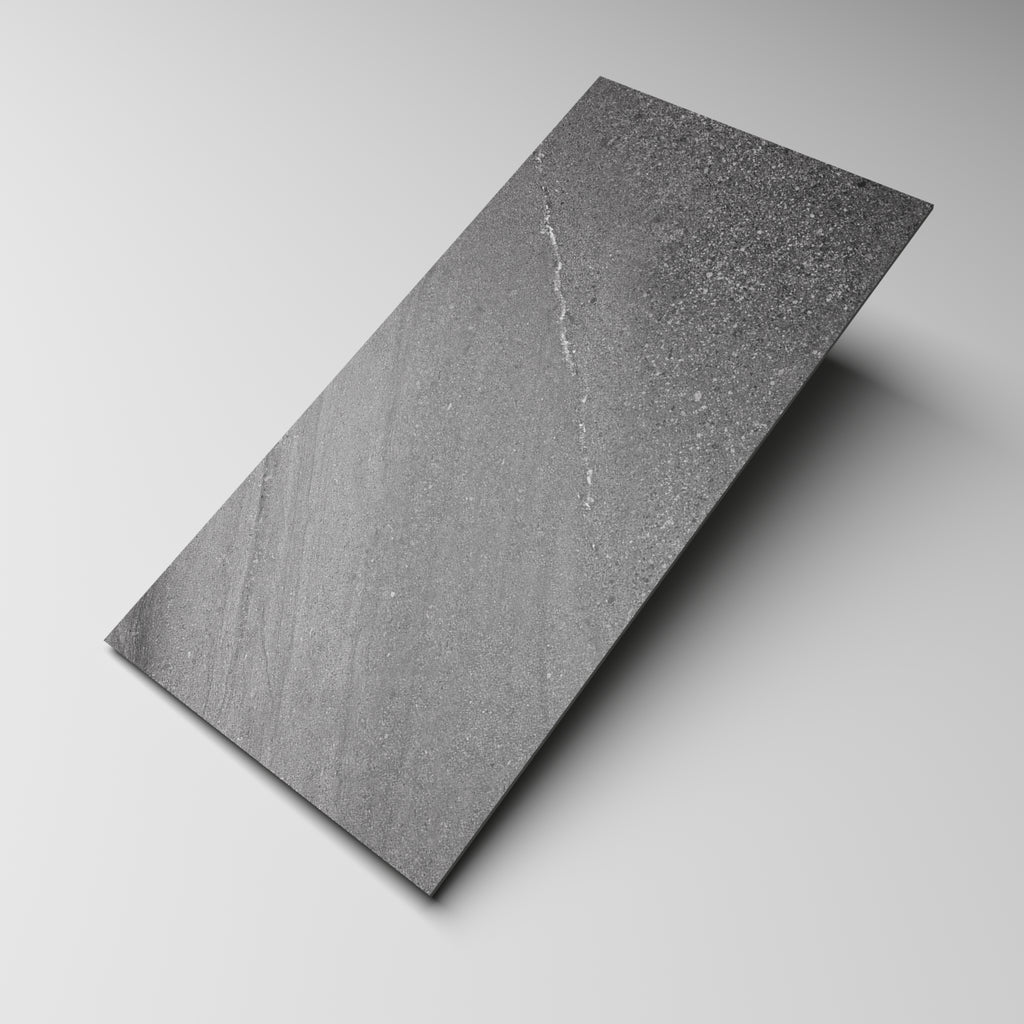 Crest Dark Grey Sandstone Look Tile 600x1200