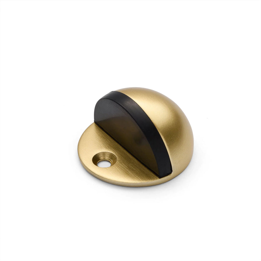 Manovella Half Moon Door Stop - Satin Brass
