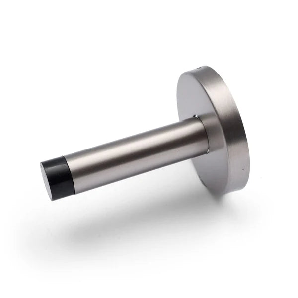 Manovella Wall Mounted Straight Door Stop - Brushed Nickel