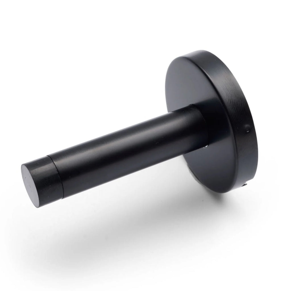 Manovella Wall Mounted Straight Door Stop - Matte Black