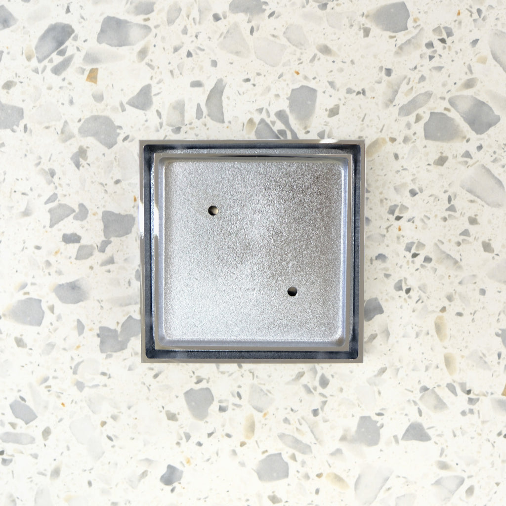 Tile Insert Floor Waste Brushed Chrome