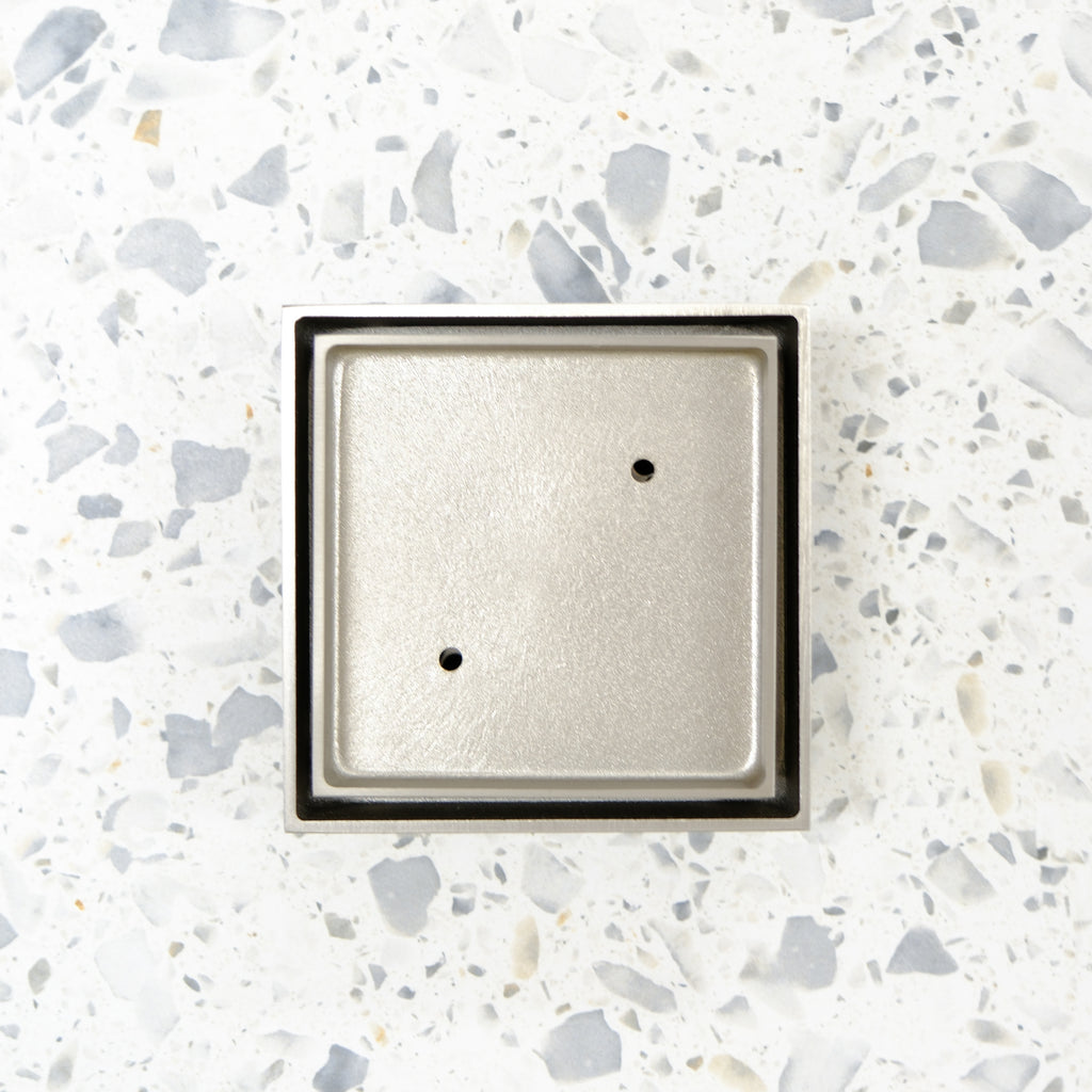 Tile Insert Floor Waste Brushed Nickel