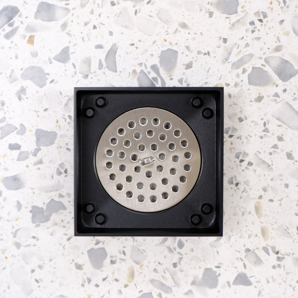 Tile Insert Floor Waste Matte Black
