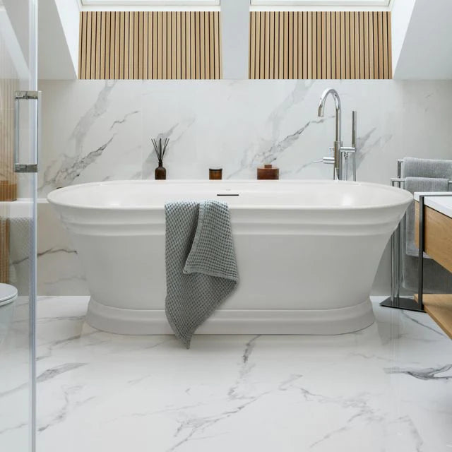 Decina Regent Freestanding Bath 1700mm - Gloss White