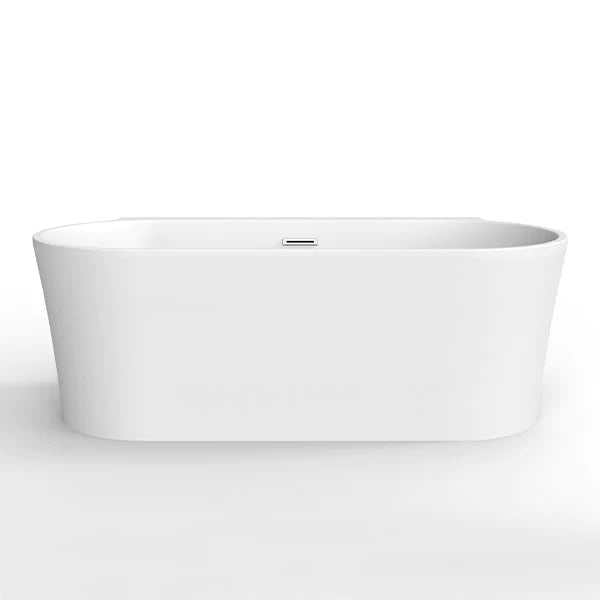 Decina Aurora back to Wall Freestanding Bath - Matte White
