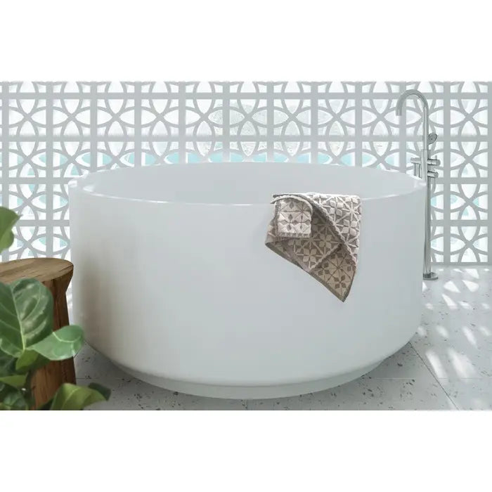 Decina Florencia Freestanding Bath with Integrated Overflow 1400mm - Gloss White